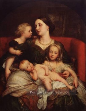 Mme George Augustus Frederick Cavendish Bentinck et ses enfants symbolistes George Frederic Watts Peinture à l'huile